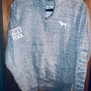 PINK quarter zip sweatshirt